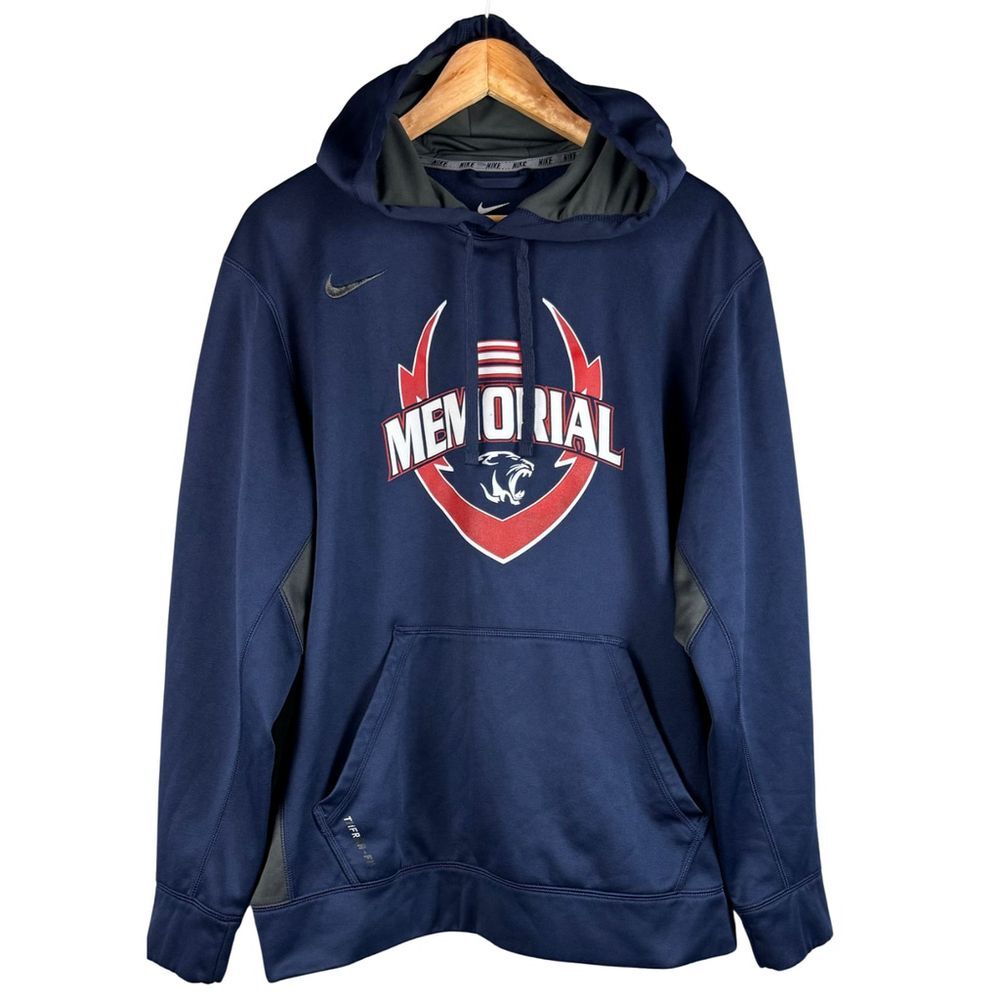 Nike Men’s Therma-Fit Hoodie Memorial Panther Collins Sz XL Navy Blue Activewear
